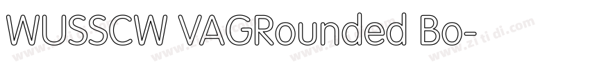 WUSSCW VAGRounded Bo字体转换